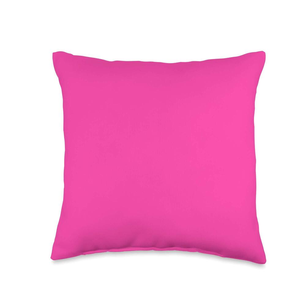 3266 Wild Strawberry Plain Solid Color Simple Classic Throw Pillow